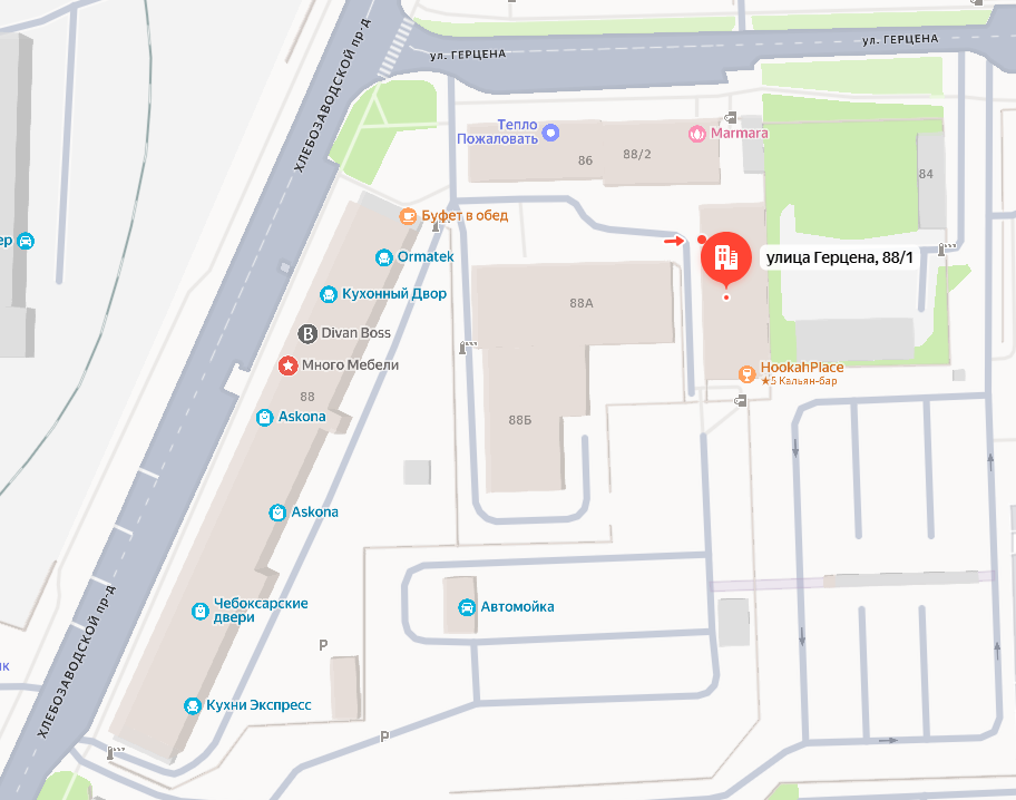 Схема проезда